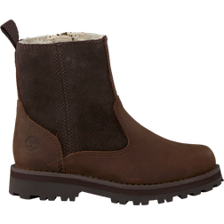 Timberland Kid's Courma Warm Lined Zipped Boots - Dark Brown