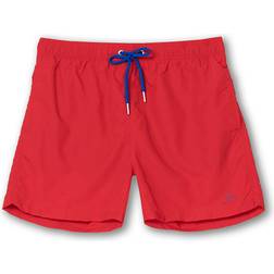 Gant Classic Fit Basic Swim Shorts - Bright Red