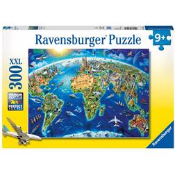Ravensburger World Landmarks Map XXL 300 Bitar