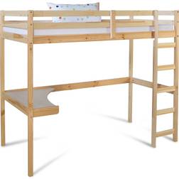 Homestyle4u Kid's Bed High Sleeper Cot Desk