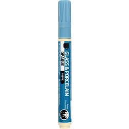 Creotime Glass & Porcelain Pens Opaque Light Blue 2-4mm