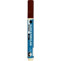 Creotime Glass & Porcelain Pens Opaque Brown 2-4mm