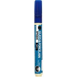 Creotime Glass & Porcelain Pens Opaque Dark Blue 2-4mm
