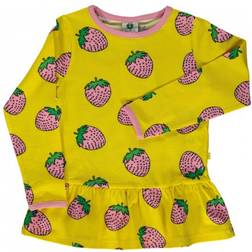 Småfolk T-shirt with Strawberry - Yellow (01-0192)