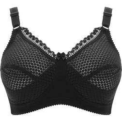 Miss Mary Cotton Dots Non-wired Bra - Black
