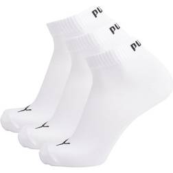 Puma Quarter Plain Socks Unisex - White