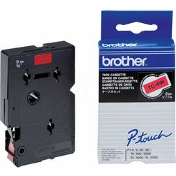 Brother P-Touch Labelling Tape Black on Red