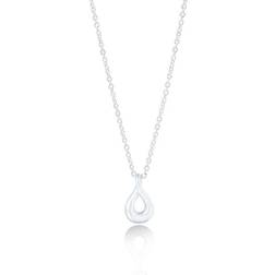 Gynning Jewelry Eternity Drop Necklace - Silver