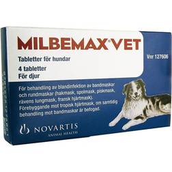 Novartis Dog Milbemax Vet 4 Tablets