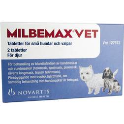 Novartis Milbemax Vet For Small Dogs and Puppies 2 Tablets