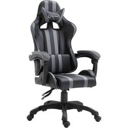 vidaXL Reclining Mechanism Gaming Chair - Black/Grey