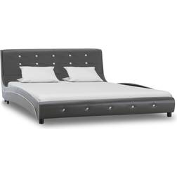 vidaXL Bed with Memory Foam Mattress 69.5cm Sängram 140x200cm