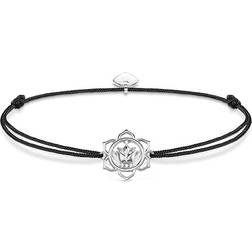 Thomas Sabo Little Secrets Lotus Flower Bracelet - Silver/Black/White