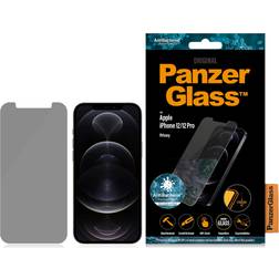 PanzerGlass Privacy AntiBacterial Standard Fit Screen Protector for iPhone 12/12 Pro