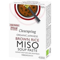 Clearspring Organic Instant Brown Rice Miso Soup Paste 15g 4st