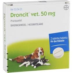 BAYER Animal Health Droncit vet 50mg 2 Tablets