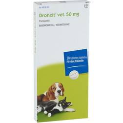 BAYER Animal Health Droncit Vet 50mg 20 Tablets