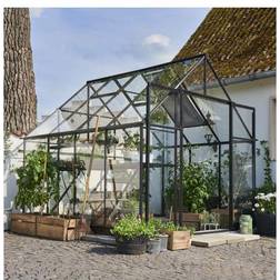 Halls Greenhouses Qube+ 88 6.6m² 3mm Aluminium Härdat glas