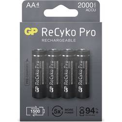 GP Batteries ReCyko Pro AA Rechargeable 2000mAh 4-pack