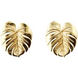 Emma Israelsson Palm Leaf Earrings - Gold