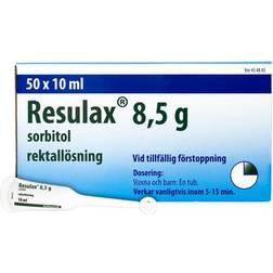 Resulax Rektallösning 8.5g 10ml 50 st Stolpiller