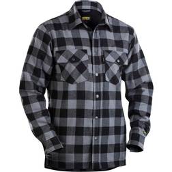 Blåkläder Lined Flannel Shirt - Dark Gray/Black