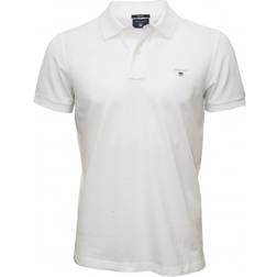 Gant Solid Pique Polo T-Shirt - White