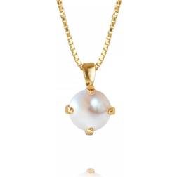 Caroline Svedbom Classic Petite Necklace - Gold/Pearl