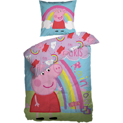 BrandMac Peppa Pig Rainbow Bed Set 140x200cm