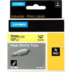 Dymo Industrial Rhino Labels Black on Yellow