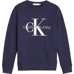 Calvin Klein Monogram Logo Sweatshirt - Peacoat