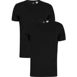 Levi's Slim T-shirt 2-pack - Black/Black