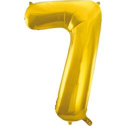 Hisab Joker Foil Ballons Number 7 Gold