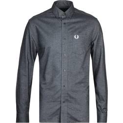 Fred Perry Brushed Oxford Shirt - Black