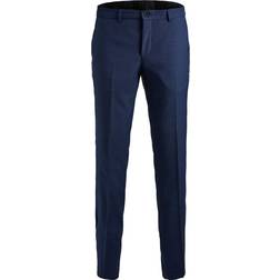 Jack & Jones Super Slim Fit Suit Trousers - Blue/Medieval Blue