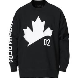 DSquared2 Leaf Crew Neck Sweatshirt - Black