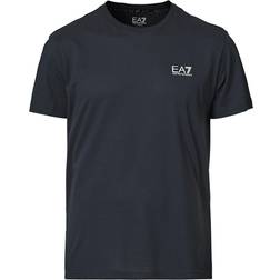 EA7 Train Logo Crew Neck T-shirts - Navy