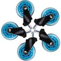 L33T 3 Inch Universal Gaming Chair Casters (5 Pieces) - Blue