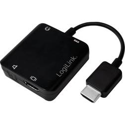 LogiLink HDMI-HDMI/Optical/3.5mm/USB A Micro
