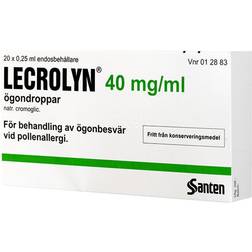 Lecrolyn 40mg/ml 0.2ml 20 doser Ögondroppar