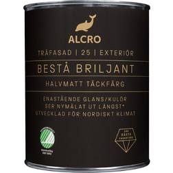 Alcro Bestå Briljant Träfasadsfärg Vit 1L