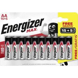Energizer Max AA Alkaline 20-pack