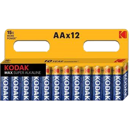 Kodak Max Alkaline Batteries AA 12-pack