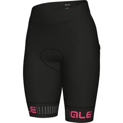 Alé Solid Traguardo Shorts Women - Black/Fluro Pink