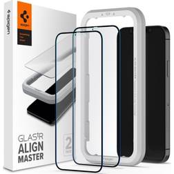 Spigen GLAS.tR AlignMaster Screen Protector for iPhone 12/12 Pro 2-Pack