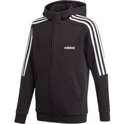 adidas Boy's Essentials-3-Stripes Hoodie - Black/White (GQ8900)