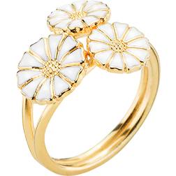 Lund Copenhagen Marguerite Ring - Gold/White