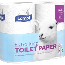 Lambi Extra Long Toilet Paper 24-pack