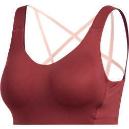 adidas Stronger For It Alpha Bra - Legacy Red/Maroon
