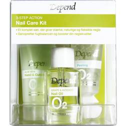 Depend O2 3-Step Action Nail Care Kit 3-pack